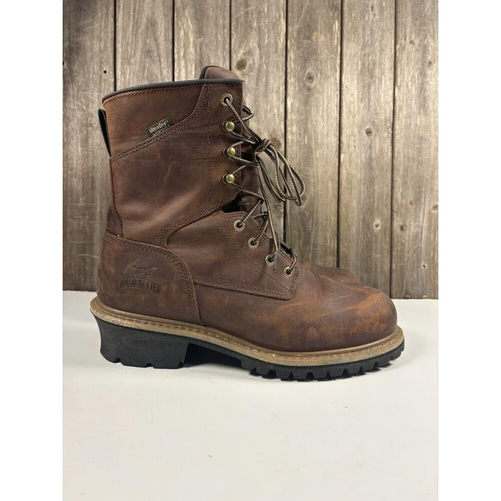 Red Wing Irish Setter Mesabi Men’s Steel Toe Logger Boot 83834 Size 10.5